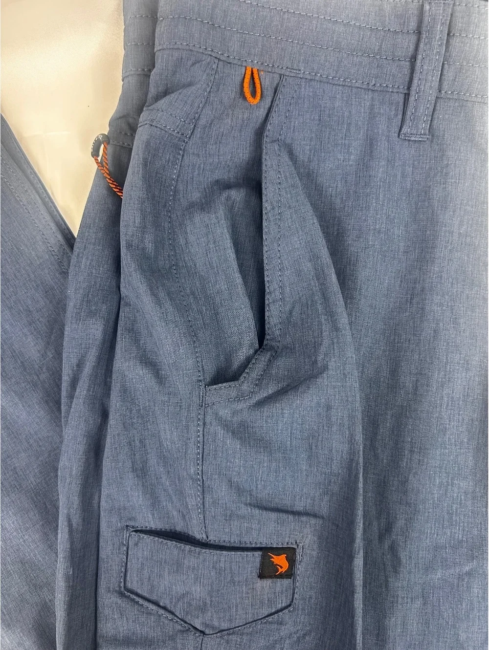 Salt Life Live Salty Men's Blue Cargo Pants Size 28x32